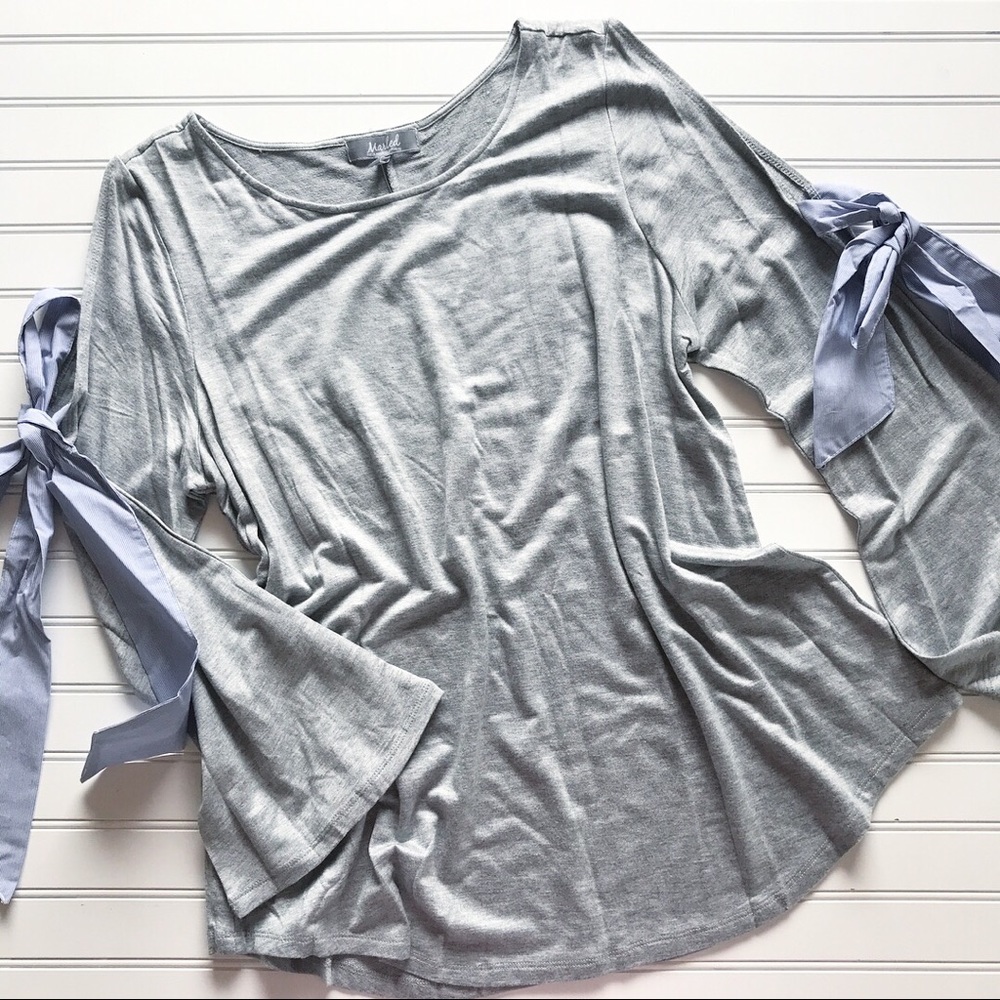 Beautiful flare sleeve top + fun details!